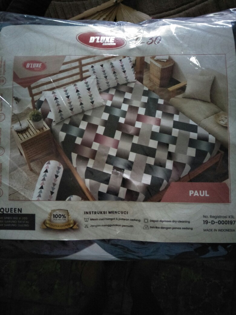 Sprei Kintakun Paul 180x200, 160x200 Tinggi 20
