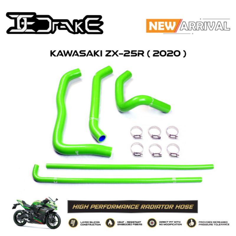 Selang Radiator Hose Drake Not Samco Kawasaki ZX25R ZX 25R