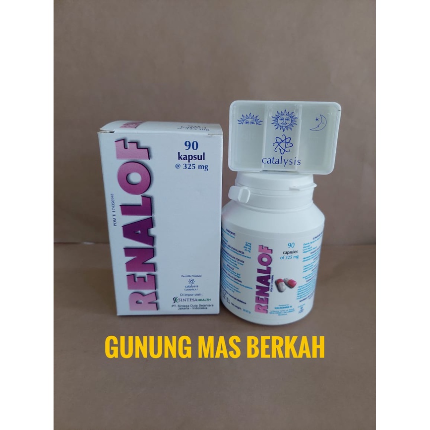 RENALOF renalof renalov renalof ISI 90 KAPSUL - meluruhkan batu urin di ginjal dan saluran kemih