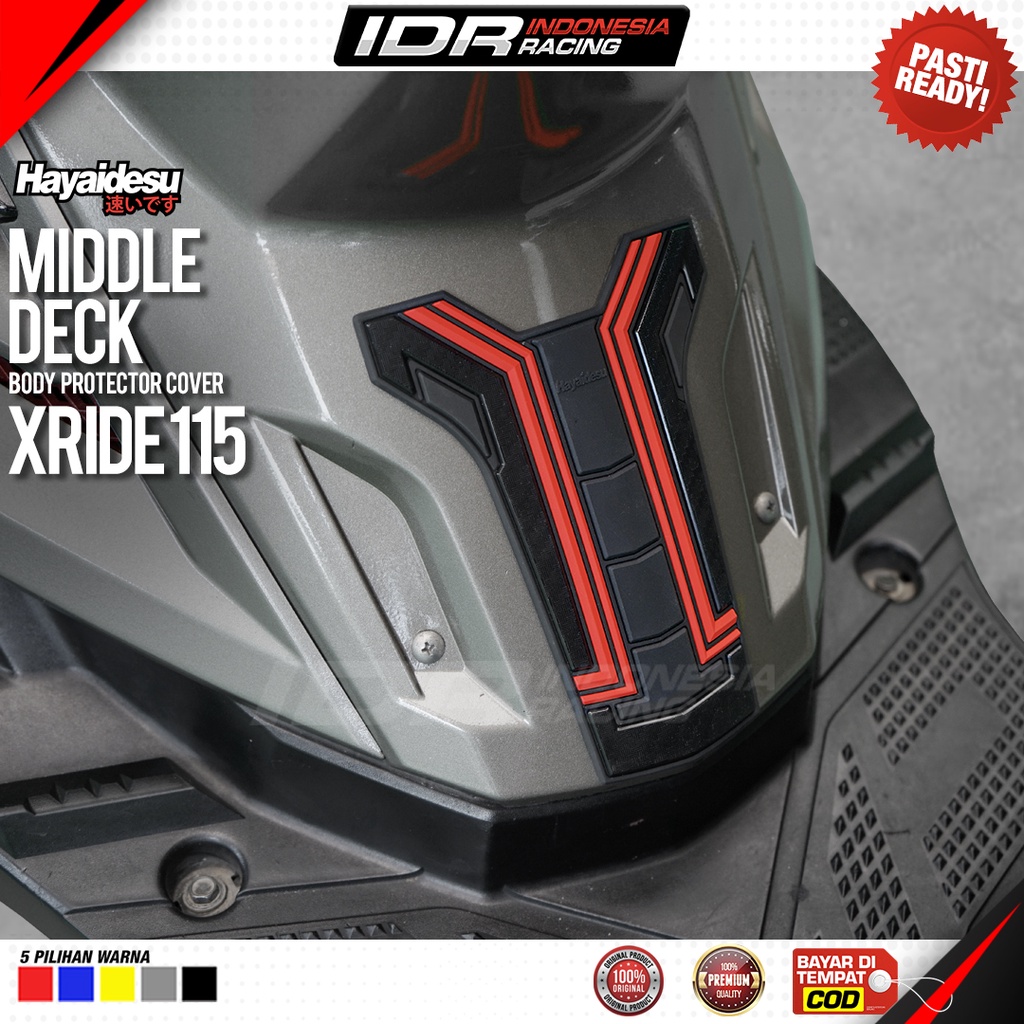 Hayaidesu Xride 115 Body Protector Middle Deck Cover Aksesoris Yamaha