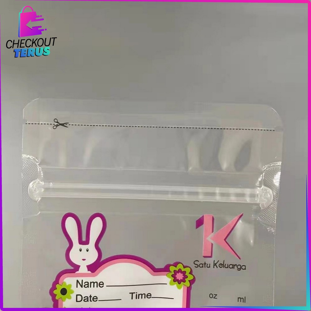 CT C264 Kantong Asi 120ml Plastik Asi Isi 30 dengan THERMAL SENSOR Breastmilk Storage Bag BPA FREE Tempat Penyimpanan Asi