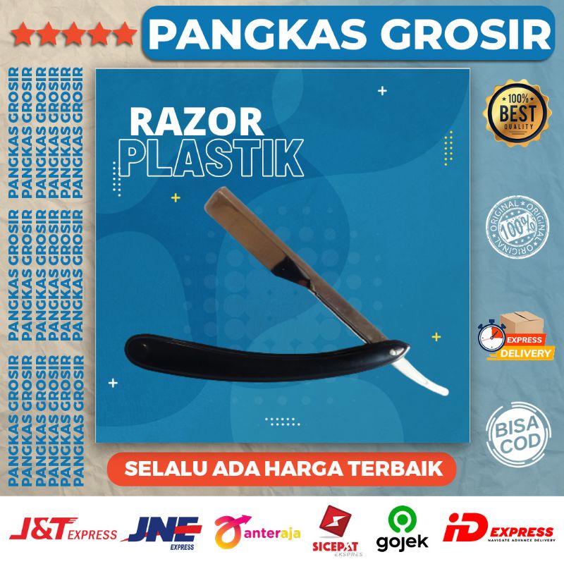 RAZOR HITAM Pisau Shaving Safety Razor Pisau Cukur Rambut Artline Razor Brbershop