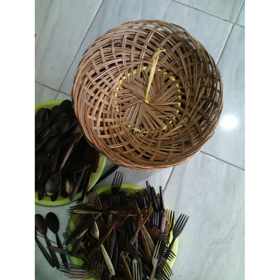 Piring Lidi Anyaman / Piring Anyaman / piring Lidi Anti Pecah