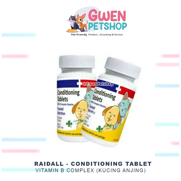 Raid-All Conditioning Tablets --  Vitamin kucing anjing isi 200 tablet