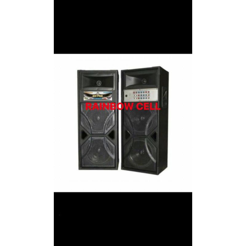 SPEAKER AKTIF ROADMASTER DOUBLE 12" KD PRO 212 MIX USB HITAM