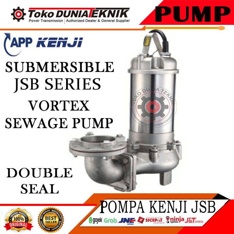 APP KENJI JSB 10-3 0.75KW 380V 2" VORTEX SEWAGE SUBMERSIBLE PUMP