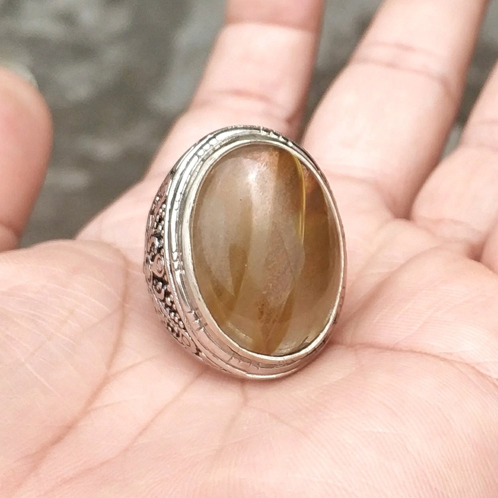 CINCIN BATU AKIK NATURAL CHERRY QUARTZ BIG SIZE HIGH QUALITY