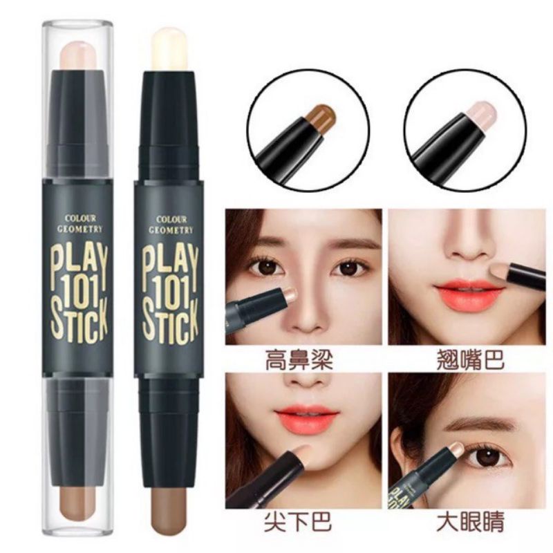 Lameila Face Stick 2in1 Conclealer Highligthter Contour Wajah