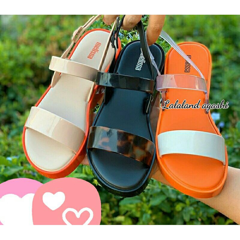 Sepatu melissa Lip Platform AD/Sepatu jelly wanita/Sepatu melissa wedges