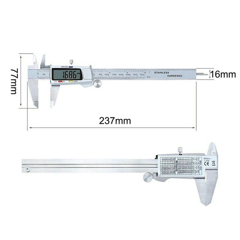 Jangka Sorong Kaliper Sigmat Digital Stainless Steel 150mm YXB