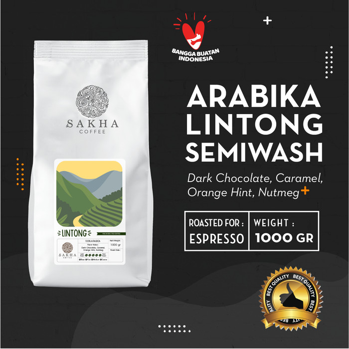 

Biji Kopi Arabika Lintong Sumatra For Espresso 1 Kg - SAKHA COFFEE - ALIN1000