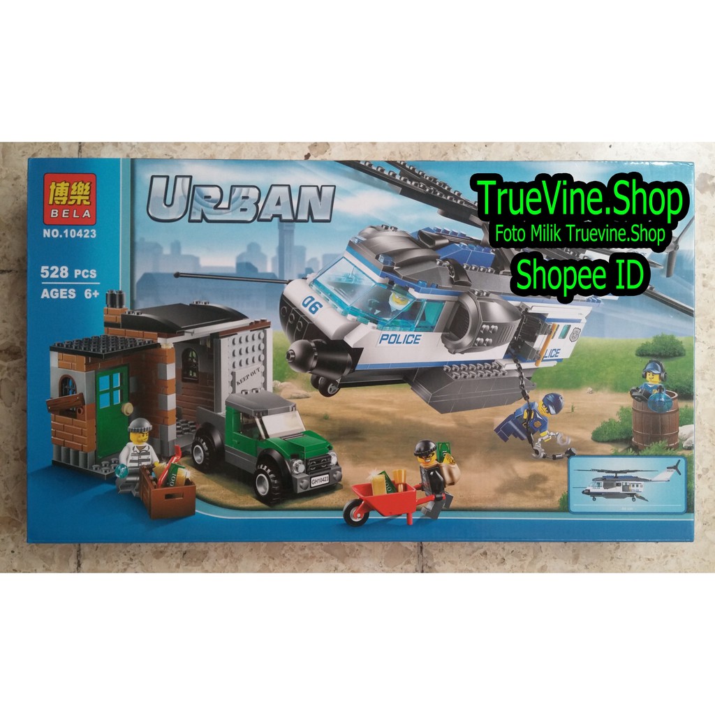 LEGO BELA 10423 - URBAN POLICE - City Patrol Helicopter