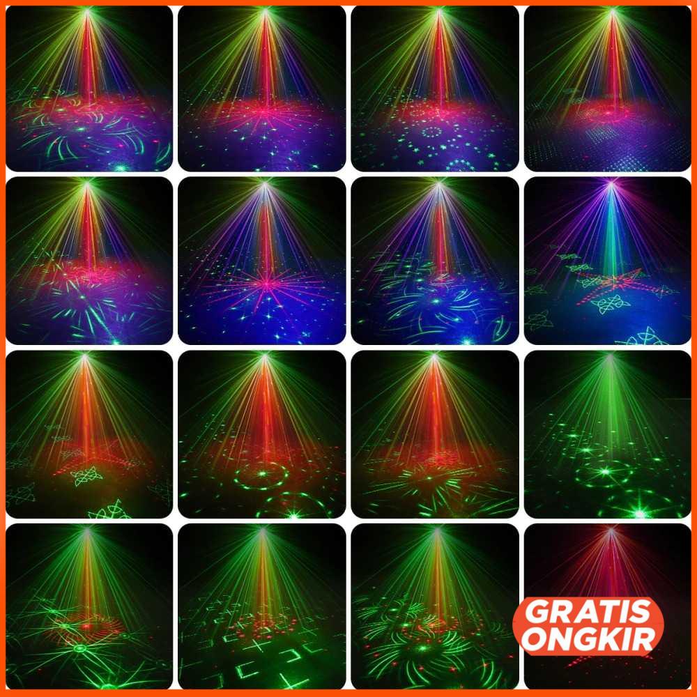 Proyektor Laser LED Lampu DJ Party RGB Lights USB 8W -CH-M0001