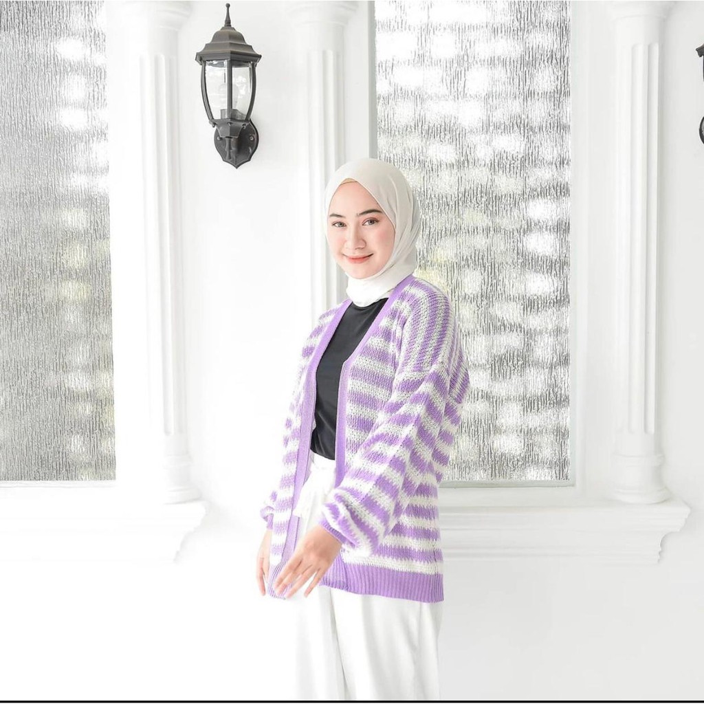 KALILA - OZZA Blaster Cardigan Wanita Bahan Rajut Halus