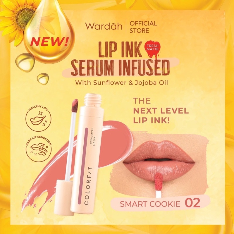 WARDAH Colorfit Fresh Matte Lip Ink Indonesia / Lipstick Facial Wash Face Essence Toner Mist Serum Day Night Eye Cream Sunscreen Mask Masker Tint Gloss / Lightening Crystal Secret Acnederm Nature Daily Renew You C Defense Uv Shield Spf Acne Paket Series