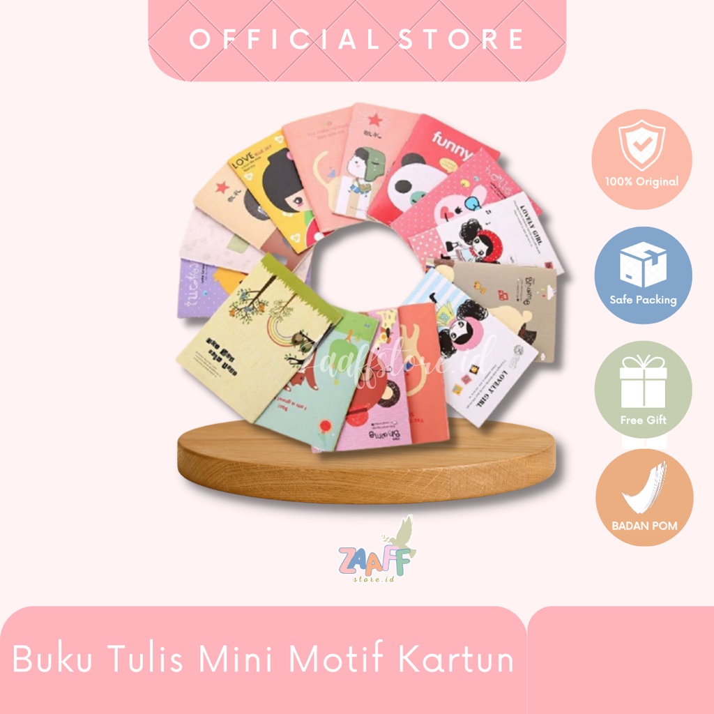 

Buku Tulis Mini Motif Kartun Note Book Mini Cartoon Mini Book Notepad Karakter Buku