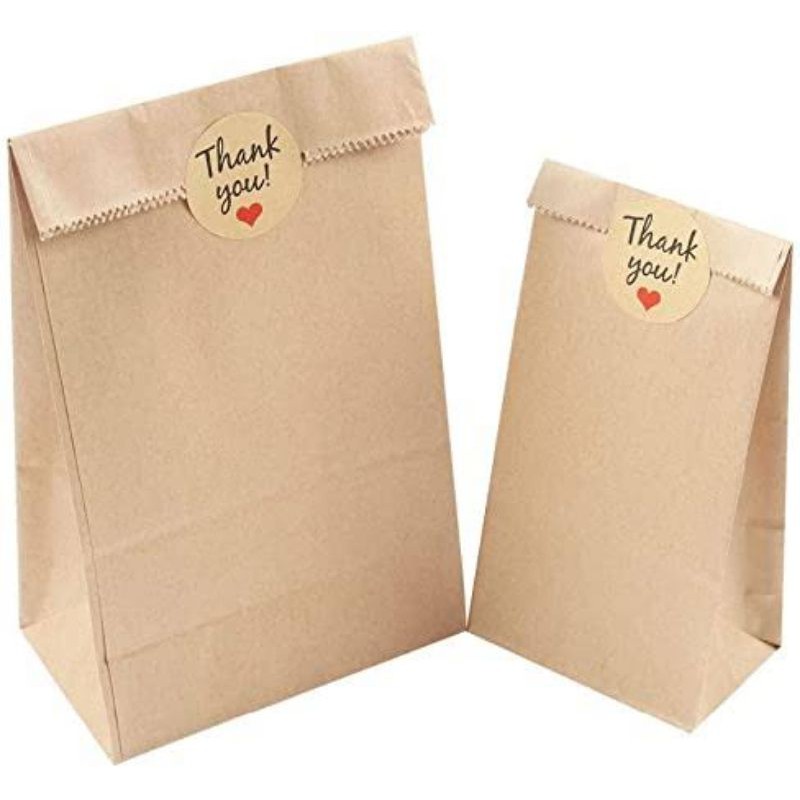 

kantong paperbag kemasan serbaguna 13 x 5.5 x 25 cm FREE STICKER THANKYOU