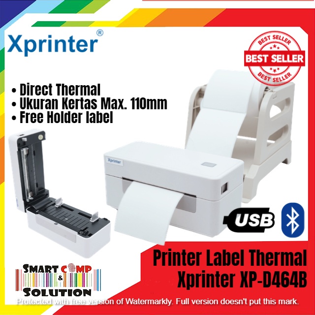 Printer Label Thermal Resi Alamat Marketplace Xprinter XP-D464B / D464