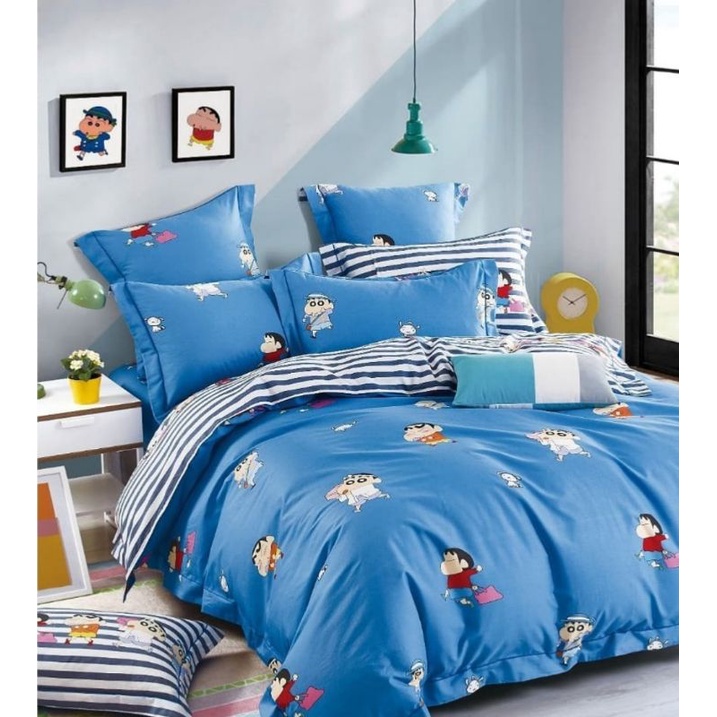 sprei katun jepang motif Sinchan