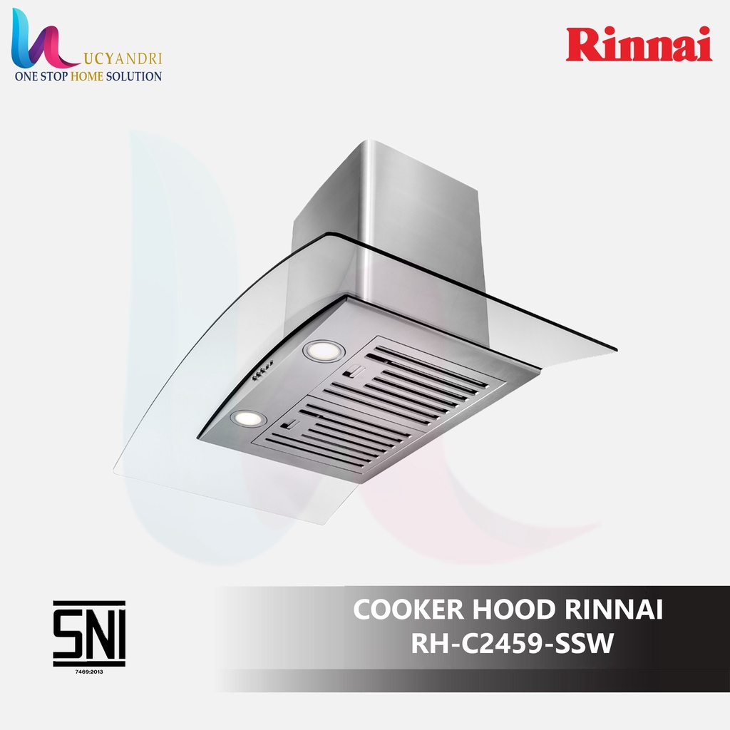 Penghisap Asap Dapur Cooker Hood Chimney Rinnai RH-C2459-SSW