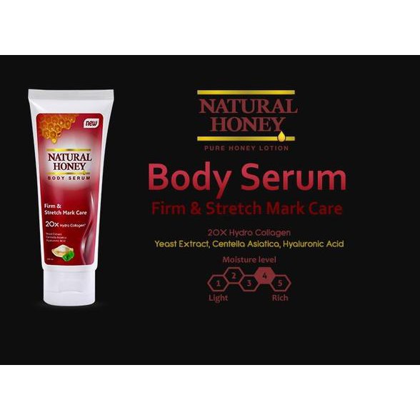 natural honey body serum firm & stretch mark care