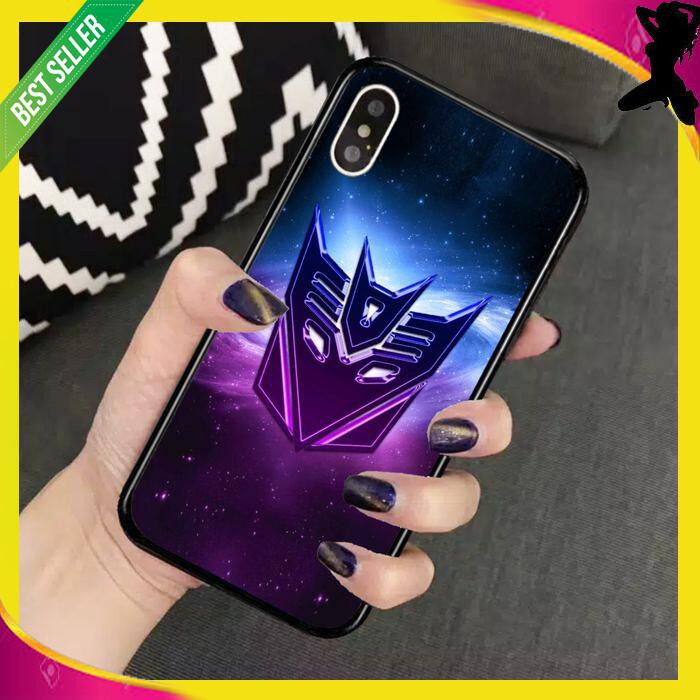 PREMIUM CASE CASING GLASS MOTIF TRANSFORMERS FOR HUAWEI Y9 2019