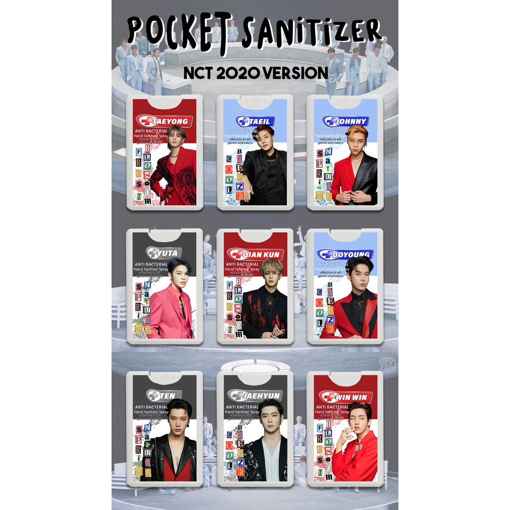NCT 2020 / NCT DREAM / NCT 127 / NCT U / WAYV HAND SANITIZER // POCKET SPRAY // OPTION 1