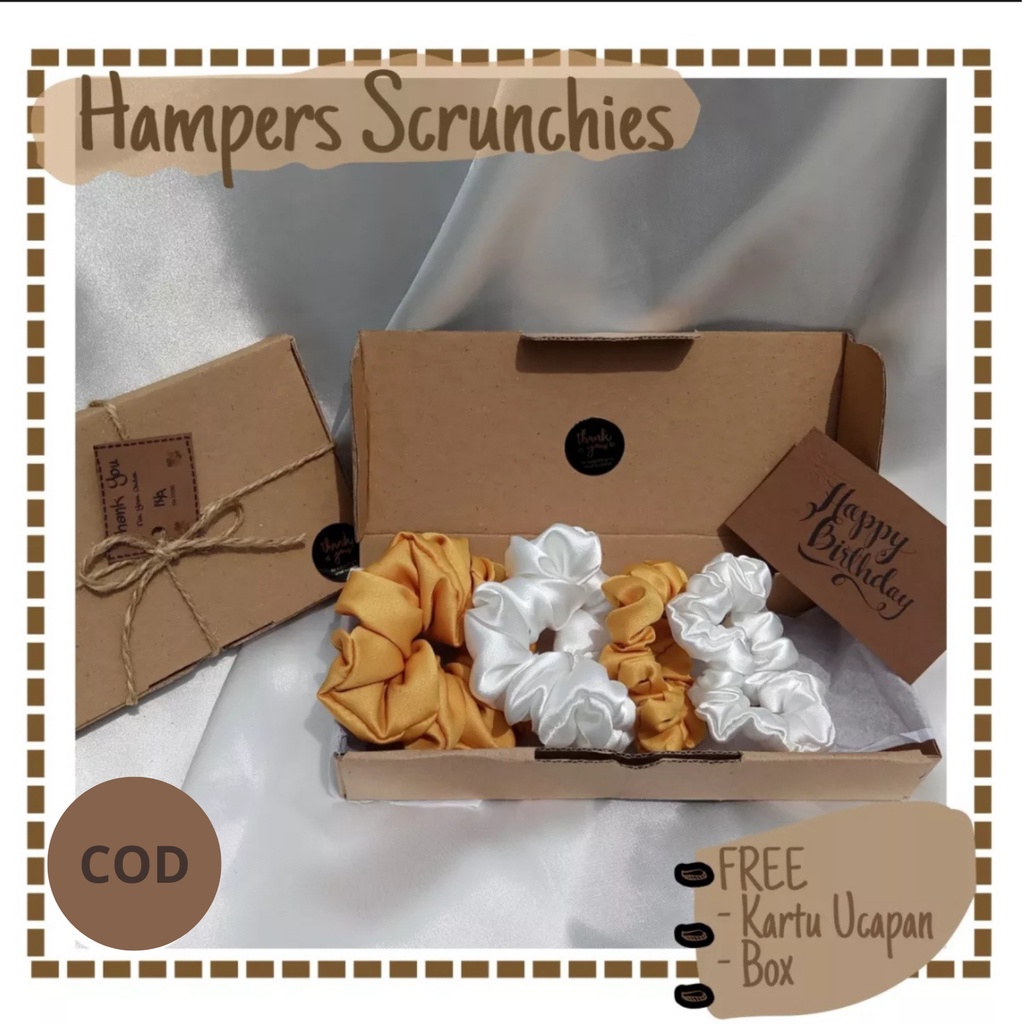 

HAMPERS SCRUNCHIES PREMIUM - GIFT BOX SCRUNCHIE TERMURAH - KADO ULANG TAHUN CEWEK / GRADUATION / WEDDING / HAMPERS LEBARAN KADO ANIVERSERY