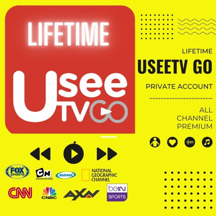 Acc Tv Iptv Private Useetv Go Android Lifetime Iptv Ios Apple Tv Simcard Shopee Indonesia