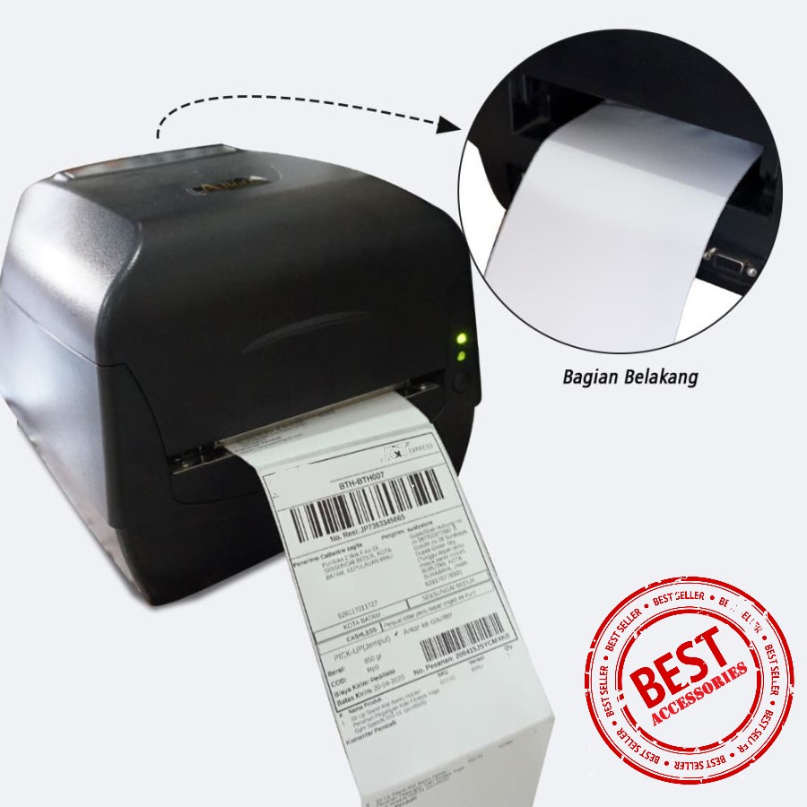 Label Thermal 100x150mm Kertas Sticker Barcode Printer 743