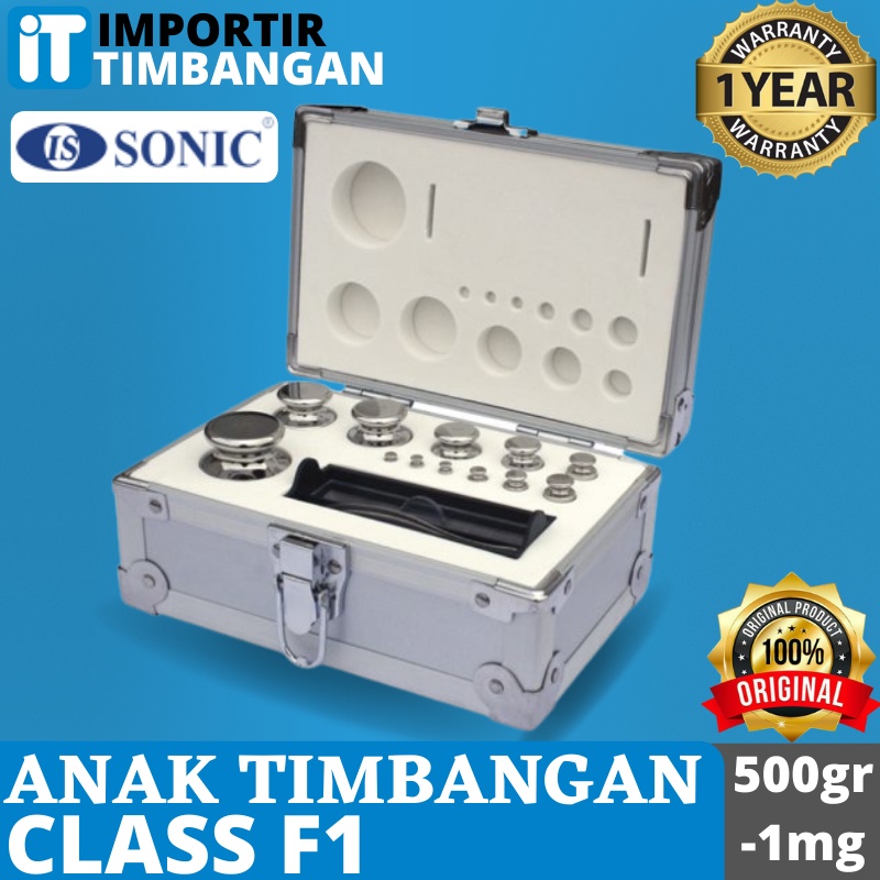 ANAK TIMBANGAN F1 1mg SAMPAI 500g 500gr-1mg 1mg-500gr New Original Garansi