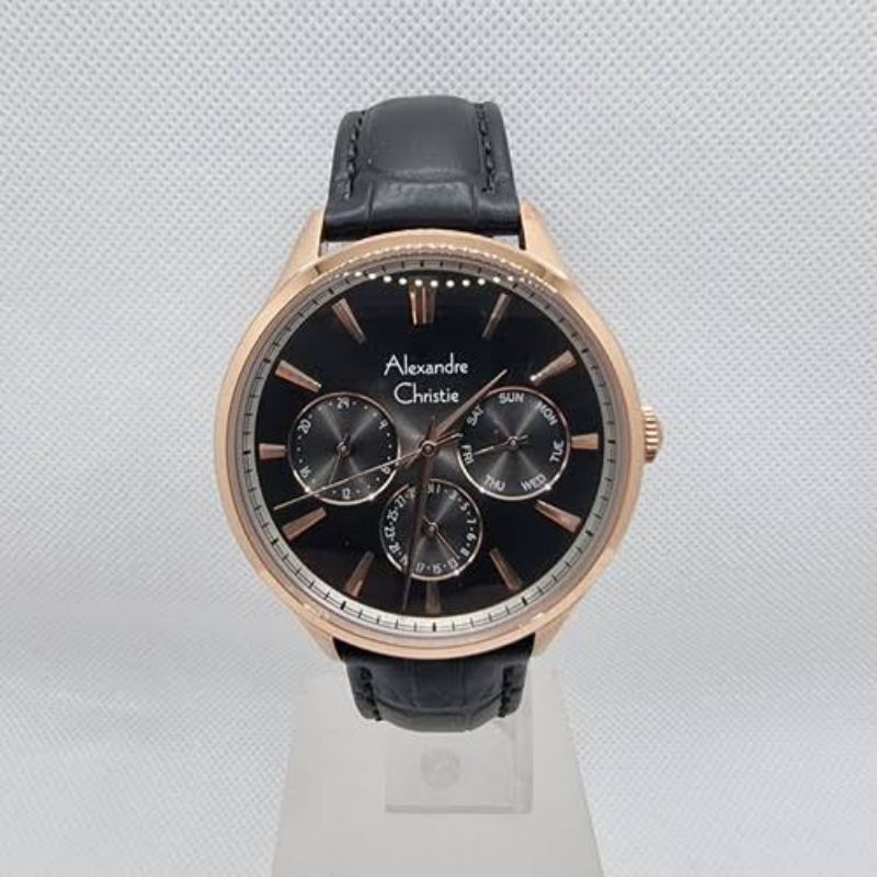 JAM TANGAN PRIA ALEXANDRE CHRISTIE AC 6569 NEW AC6569 TALI KULIT ORIGINAL GARANSI RESMI 1 TAHUN