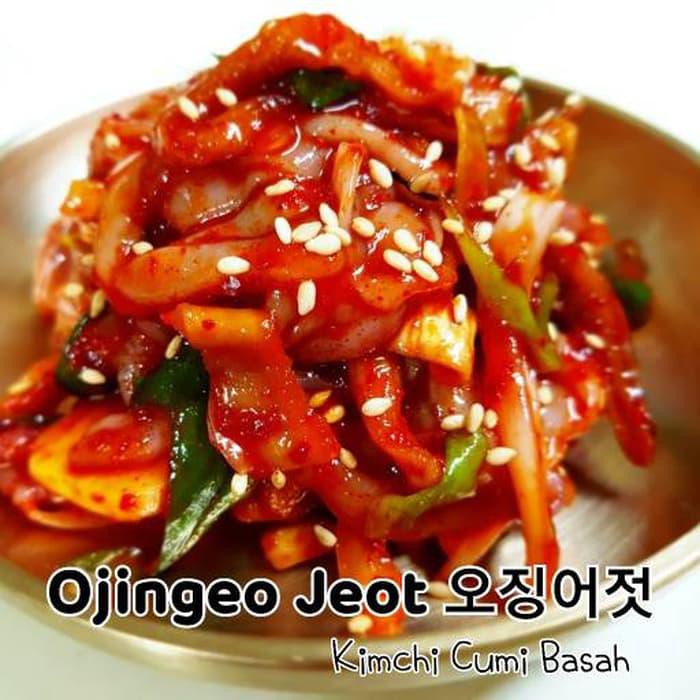 

SPESIAL OJINGEO JEOT 200G / KIMCHI CUMI BASAH / BANCHAN SIDEDISH KOREA GROSIR