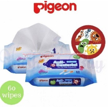 Pigeon Anti Bacterial Food Grade 60pcs Tissue Pigen Pigeon Anti Bacterial Baby Wet Tissue 60 Sheets