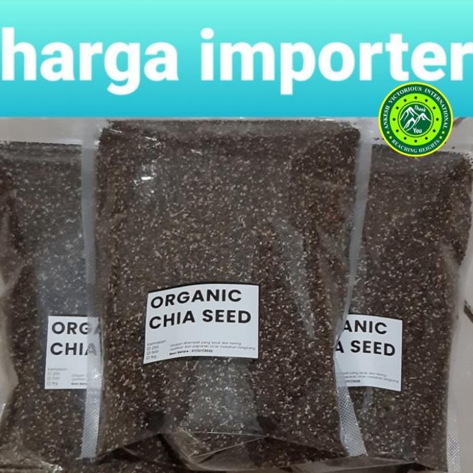 

Organic Black Chia seeds 1kg Premium