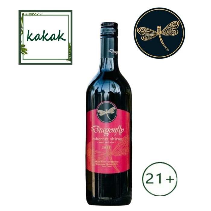 Wine Dragonfly Cabernet Shiraz Sweet Red 750Ml Hatten red wine Hatten dragonfly sweet wine