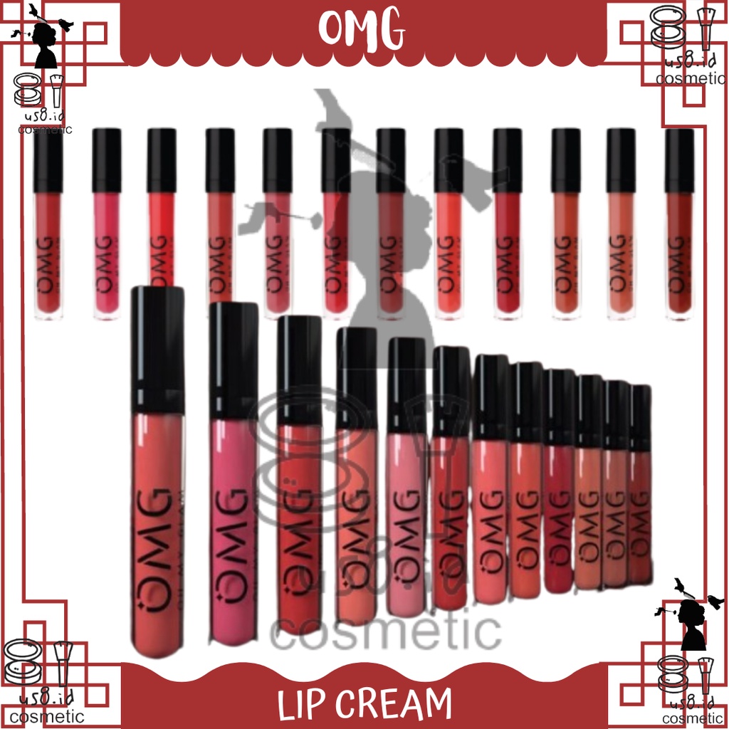 OMG Oh My Glam Matte Kiss Lip Cream 3.5g ( lipstick lipstik lipcream ) ✔️BPOM halal || OMG Juicy Kiss Lip Tint Serum | Serum Bibir | Lip Tint | Tint Serum | BPOM Oh My Glow Glam