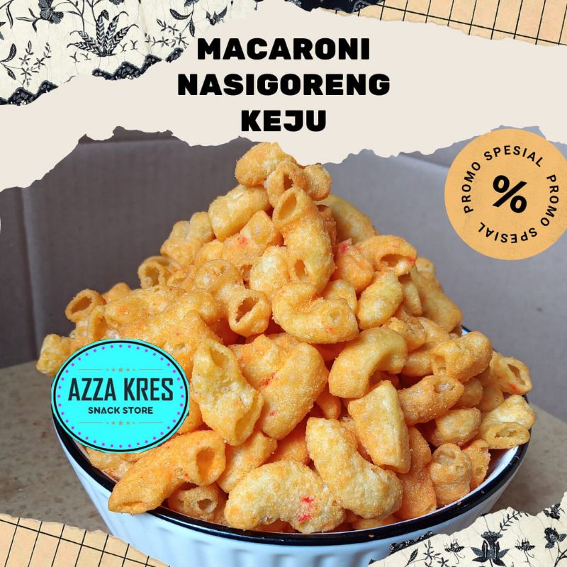 

Macaroni Nasi Goreng Keju Snack Kekinian - Azzakres