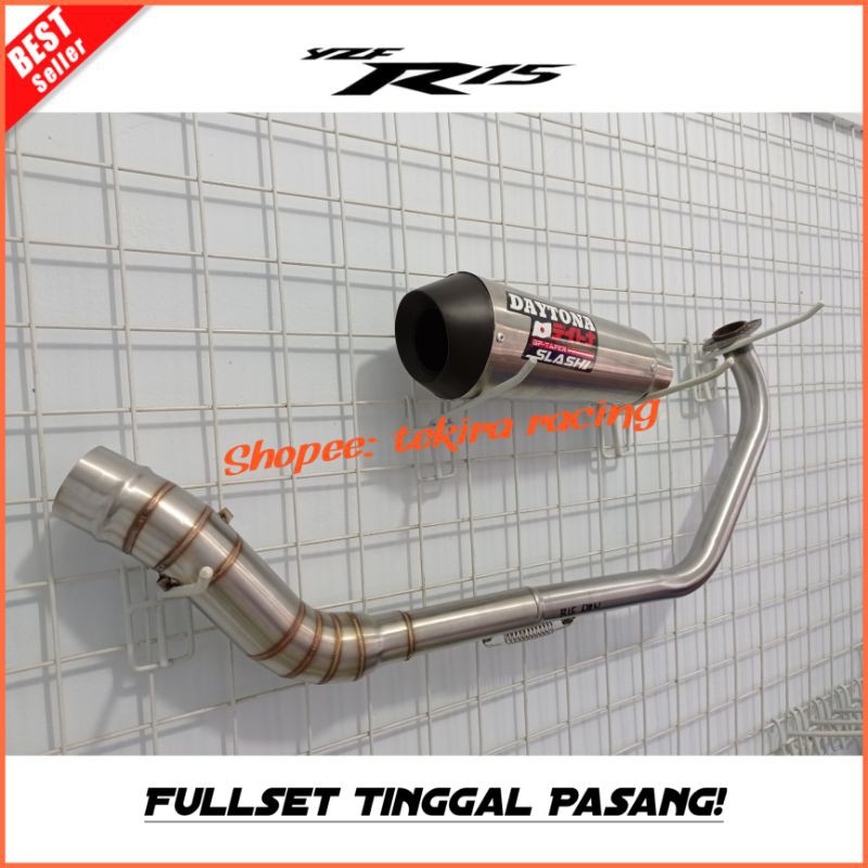 Knalpot Racing Daytona GP Taper Yamaha R15 New Vva V3 V2 Vixion New NVL Advance R Old Xabre MT15 Bys