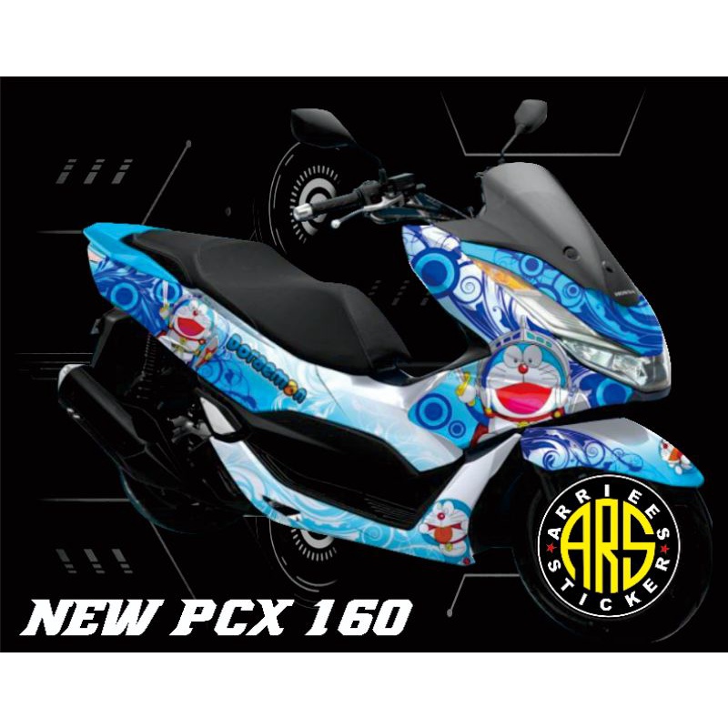 DECAL NEW PCX 160 FULL BODY 2021 - STICKER DECAL FULL BODY DORAEMON PCX NEW 160
