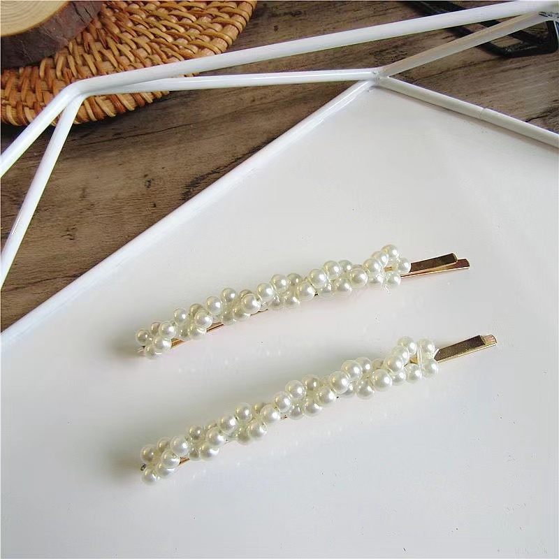 Jepitan Rambut Poni Mutiara /Pearl Hairpin Korean Aksesoris Wanita Import