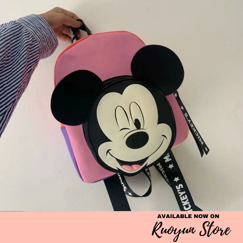 RYX - Micke Color Tas Backpack Ransel Wanita Fashion Casual - Ori Import