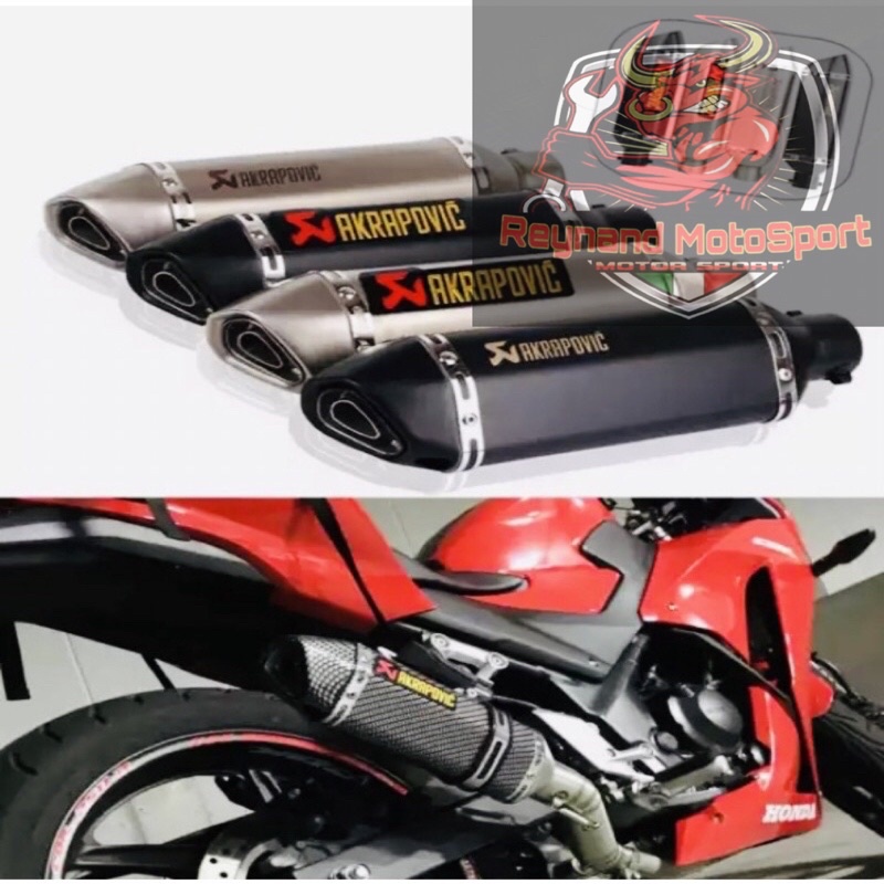 Knalpot Akrapovic Zx25r Ninja 250fi Cbr250rr R25 Vixion R15v3 Cbr150r Import Original