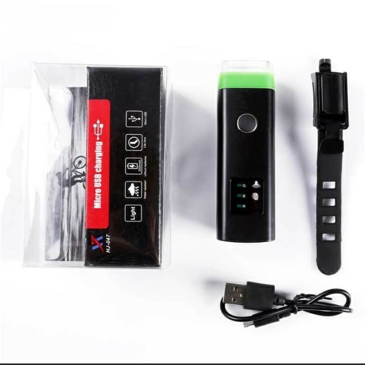 Lampu Sepeda LED Rechargeable XPG 350 Lumens USB