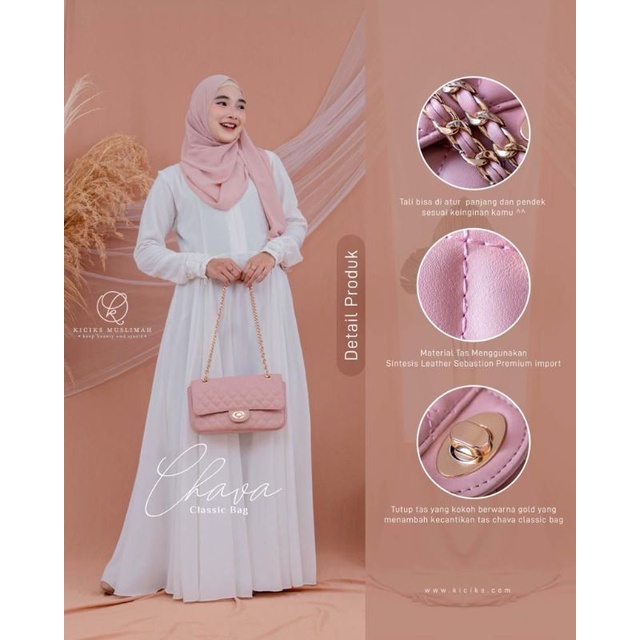 PREMIUM CHAVA CLASSIC BAG BY KICIKS MUSLIMAH TAS MEWAH MURAH