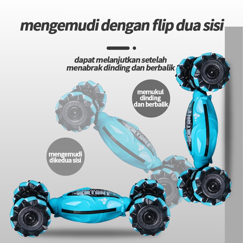 【Ready Saham + COD】mainan remote control anak-anak|RC Hand Gesture Sensor Tangan Mainan Mobil |Remote Control Offroad Stunt Car