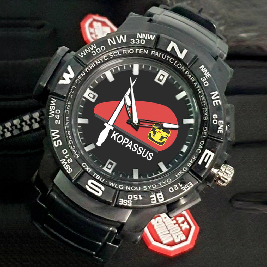 (EXCLUSIVE) Jam Tangan KOPASSUS motif 1 Sport Bagus