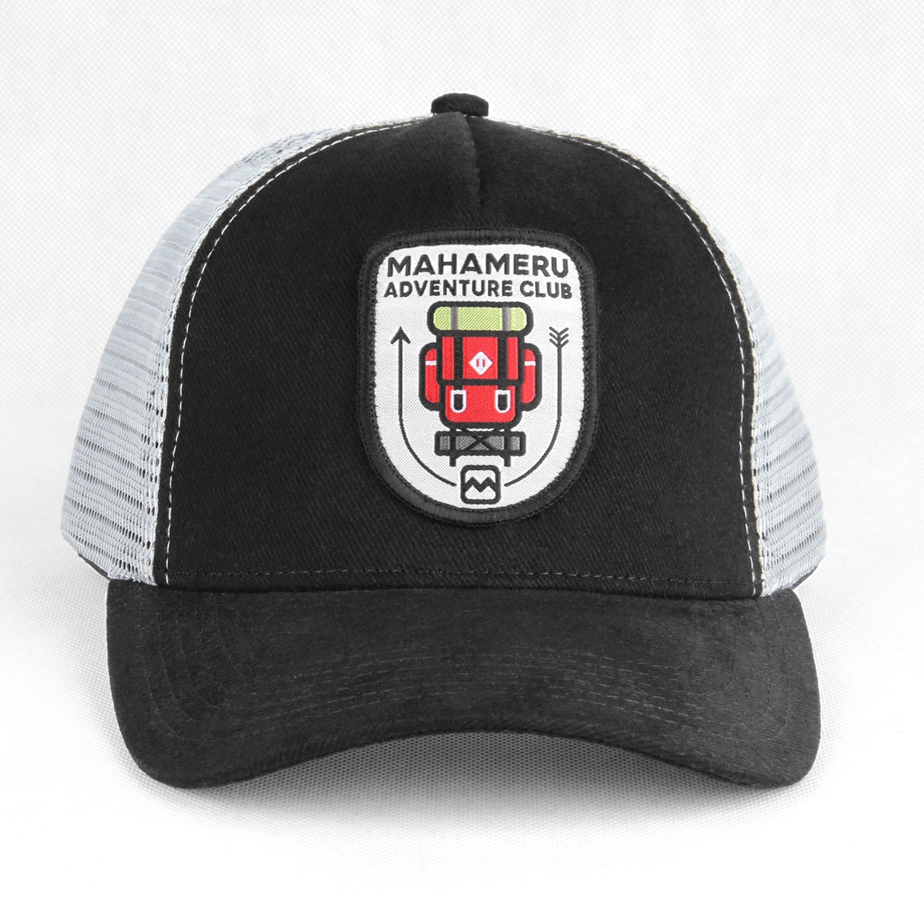 Mahameru Topi Patch HJM  B06 BLACK-GREY