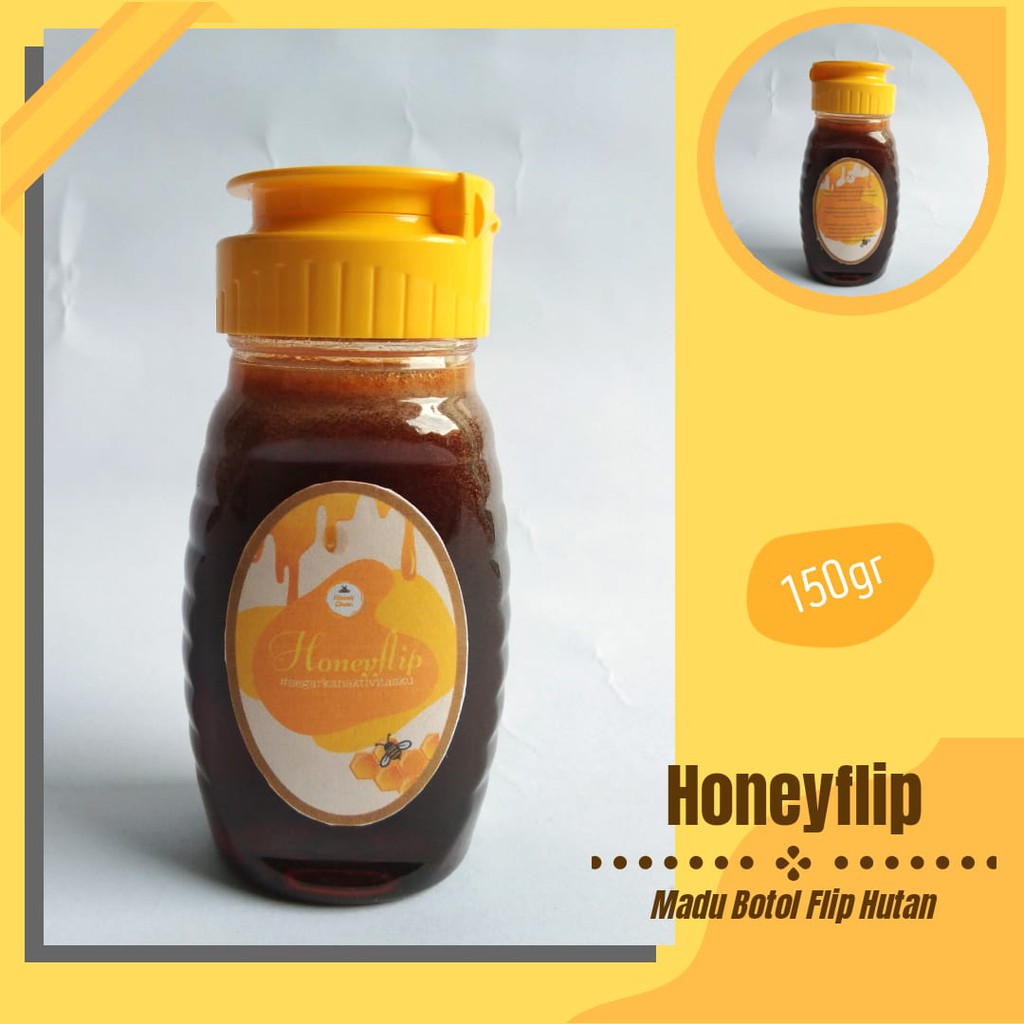 

Madu Murni Asli Pure 100% madu botol Flip Hutan & Multiflora 150gr