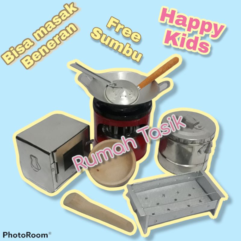 Kitchenset Mainan Masak Masakan Anak Tradisional Paket Hemat A